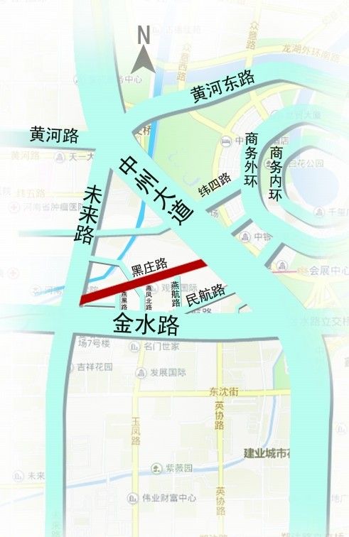 郑州将建4条城市主干道 "东南门"将更通畅