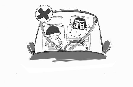 12岁以下儿童禁坐副驾位 违规儿子撞成脑震荡_大豫网_腾讯网