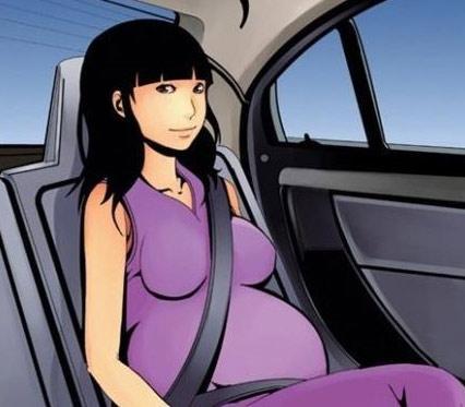 孕妇乘车如何正确系安全带