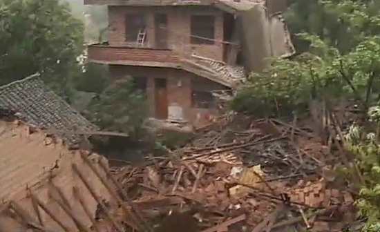 祁东17栋房屋倒塌