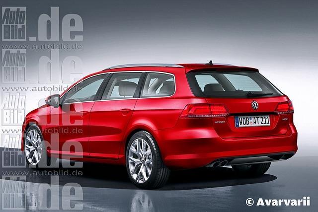 换代帕萨特轿车和旅行车效果图