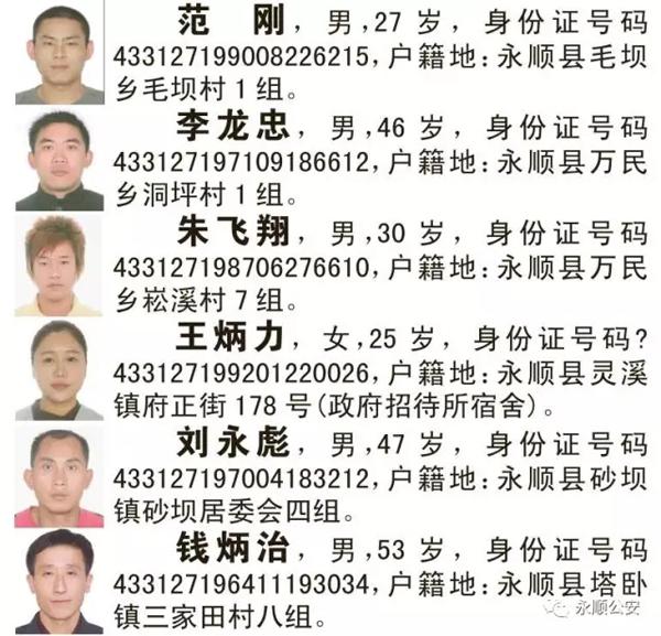 湘西永顺悬赏抓捕83名外流盗抢骗犯罪嫌疑人