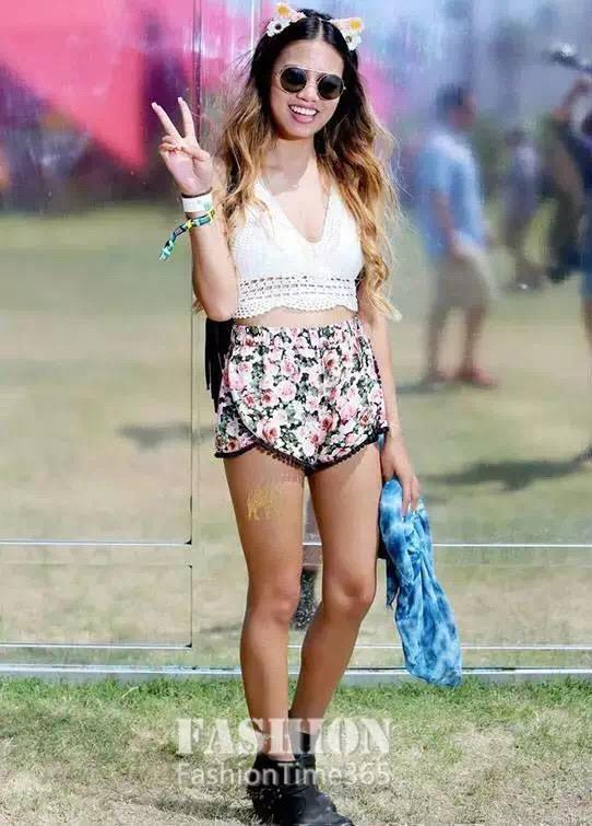 夏天印花的天下 不要把印花<em>短裤穿</em>成大妈<em>内裤</em>