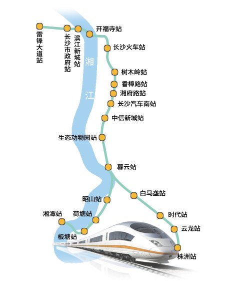 长株潭城际铁路规划图