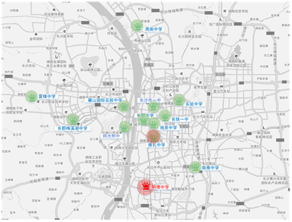 另外有1个无交通管制考点(雅礼中学)周边道路预计拥堵有所增加