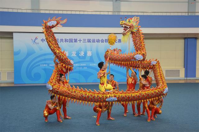 天津全运会群众比赛舞龙项目湖南收获首金