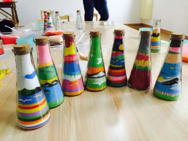 【藏珑暑期课程】神奇的约旦沙瓶画体验 制作沙漠奇景