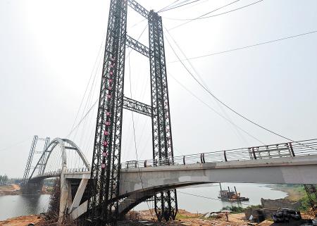 巴溪洲景观桥主体建设基本完工 大桥即将通车