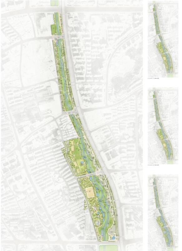 圭塘河井塘海绵城市建设示范公园效果图