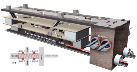 长沙地铁1号线全面开建 营盘路站为3层岛式站