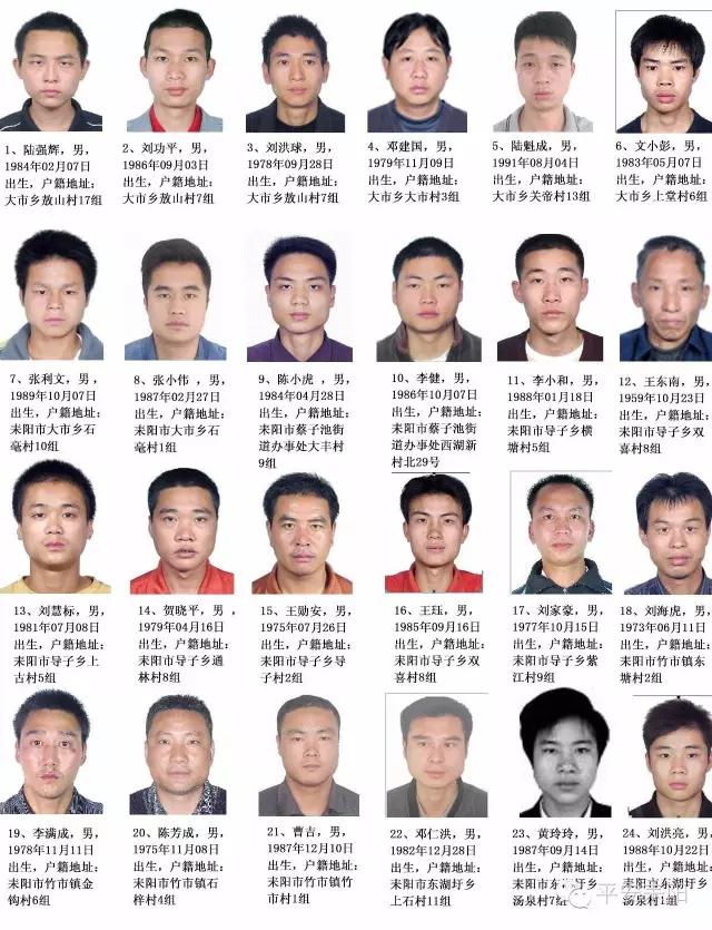 衡阳耒阳发布65名技术开锁盗窃在逃人员名单
