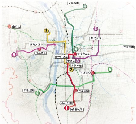 长沙拟建6快速公交线 3+5城市群90分钟互通