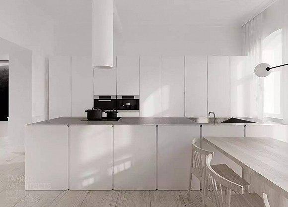 30款黑白色调时尚厨房设计 让做饭成为一种享受