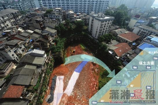 长沙现2千平米“天坑” 周边20余居民房现裂缝