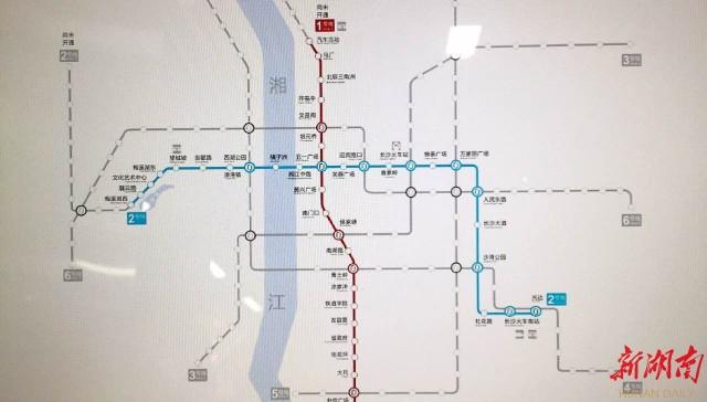 长沙地铁1号线将运行 一图看懂站点分布和票价