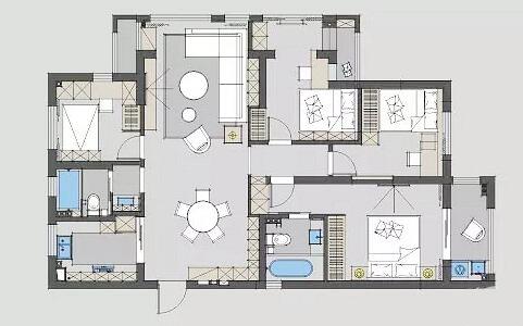 128平四居每个空间都很美 一面黑板墙成团宠_大湘网_腾讯网
