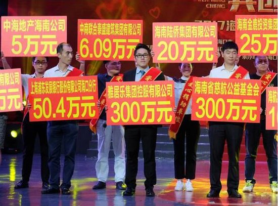 雅居乐向海口市慈善总会捐赠300万