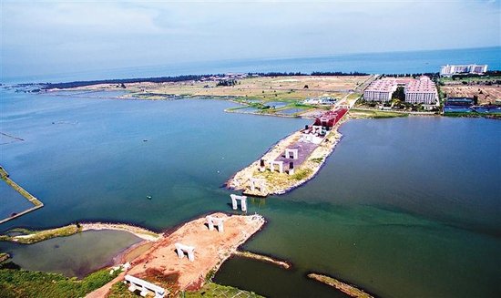 澄迈盈滨半岛海湾建大桥将于2016年7月通车
