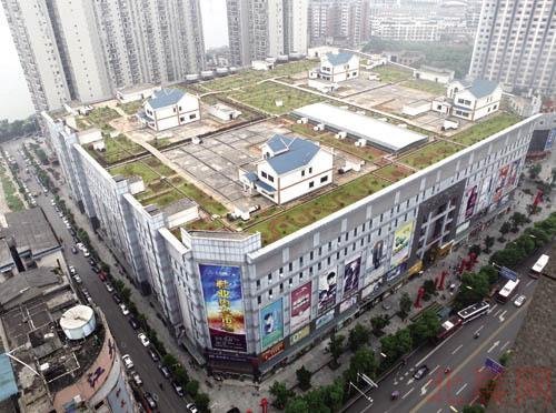 湖南株洲一批发市场顶楼现四栋多层别墅(图)