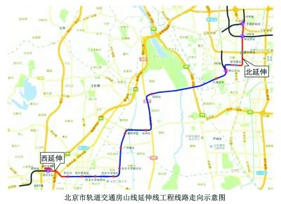 地铁房山线将延长6.9公里