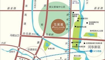 中铁花溪渡交通示意图 北京地铁s6号线路图高清图片