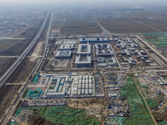 建设中的雄安市民服务中心