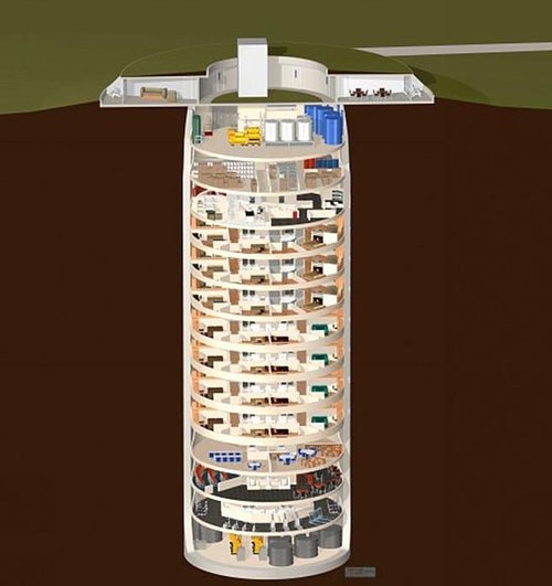 美富翁废弃发射井建豪宅 为末日建好地下庇护所
