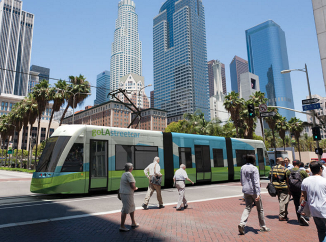 洛杉矶城市电车规划启动 第五大道豪华公寓项