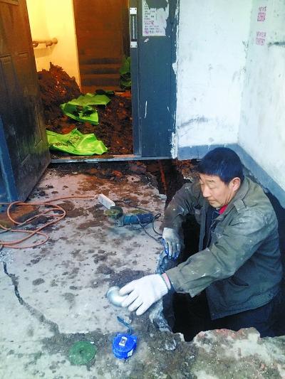 楼道地面沉降的问题解决了
