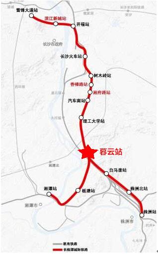 长株潭城际铁路线路图