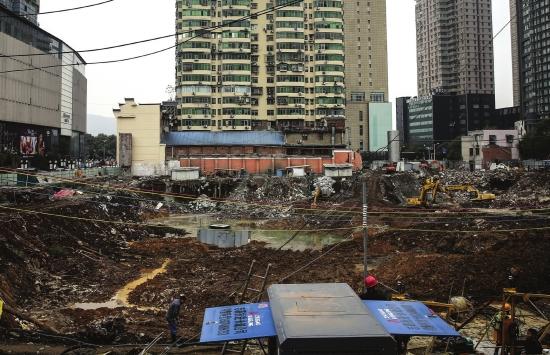 坡子街华远五期项目工地发现13口古井