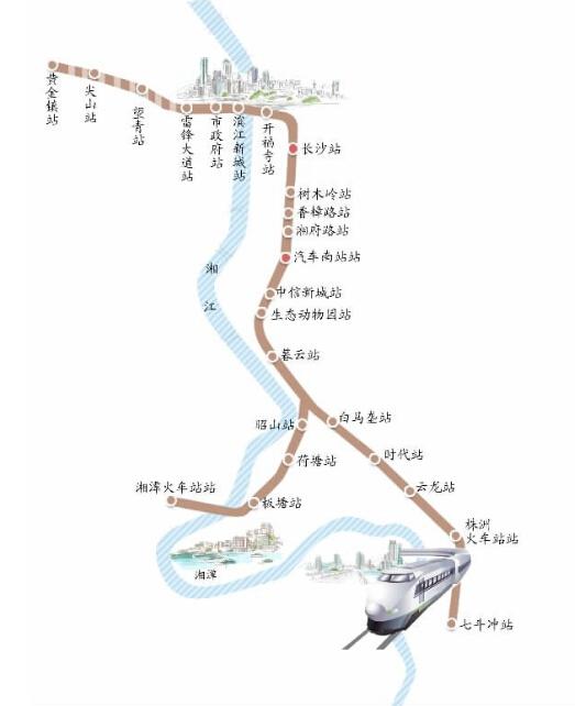 城际动车组运抵长沙 长株潭城铁运营进入