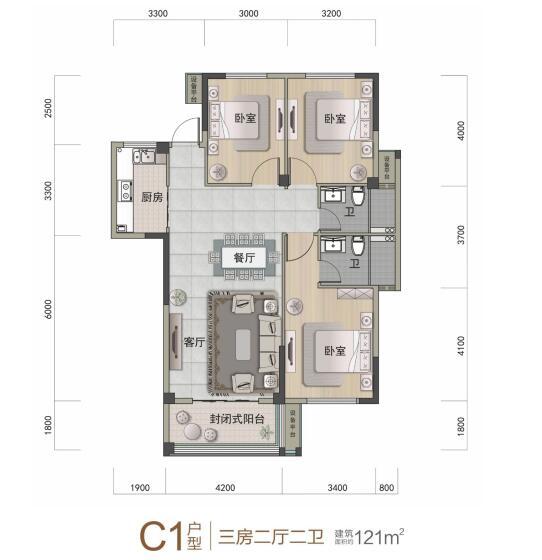 融信澜悦c1户型图