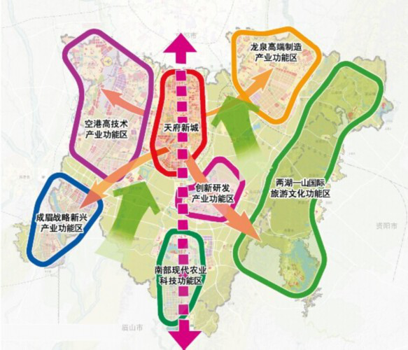 (图:天府新区规划图)