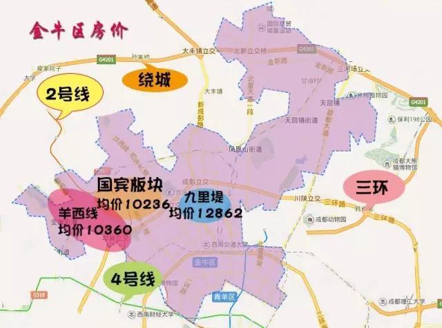 3月成都房价地图:主城区均价10988元/㎡图片