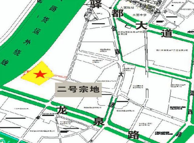 一号宗地:龙泉驿区龙泉街道驿都大道以北,驿泉路以东 净用地面积 28.