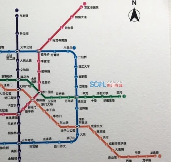 成都地铁今年开通3条线路 4号线二期上半年开