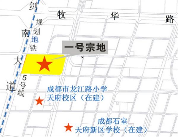 一号宗地:天府新区华阳街道一心村二,五组,鹤林村四组