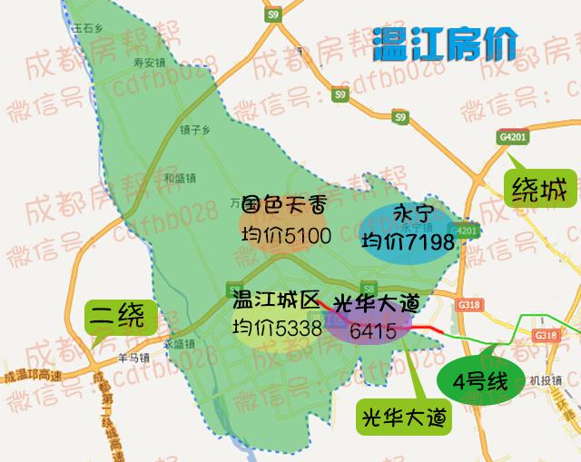 成都10月房价地图：完全没有降价的意思