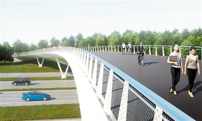 一桥一风景 成都建钢结构高颜值空中绿道(图