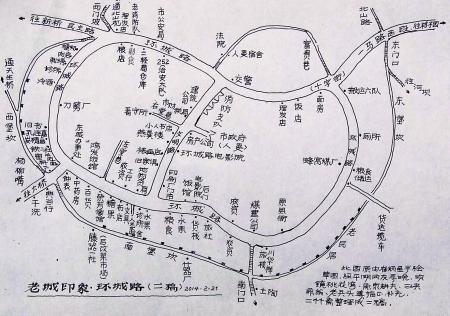 老万州手绘地图还原老城昔日风貌