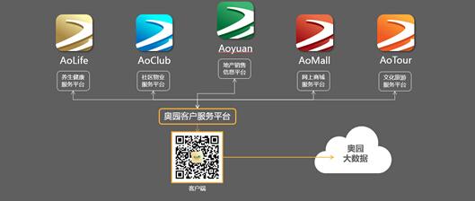 (奥园"ao智爱生活"平台结构示意图)
