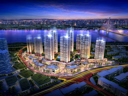 85万方嘉陵半岛优悦生活城,4号楼瞰江华宅耀世