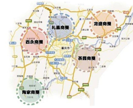 主城五大新建商圈