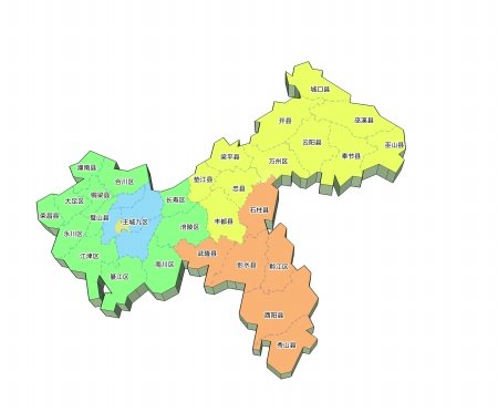 重庆区域划分图高清_重庆市行政区域划分图图片
