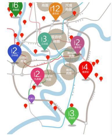 2018重庆主城即将面市洋房分布图