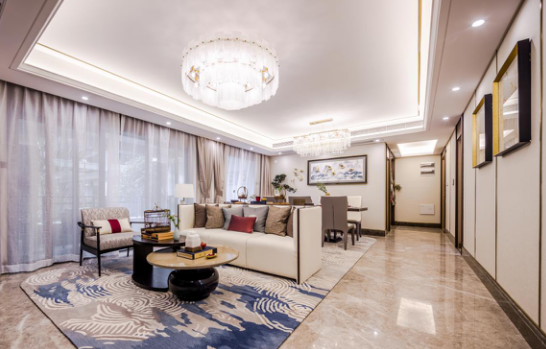 新城·金科·桃李郡7.2米宽奢横厅 以极致空间匠筑空港人居典范