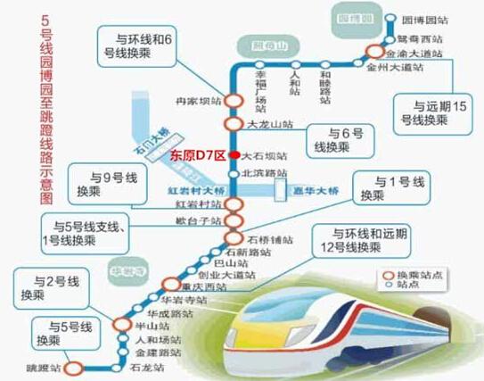 据相关消息称,轻轨5号线石桥铺路段及人和站已经开始动工建设,截止