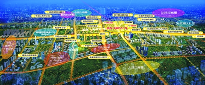 华岩新城区域图