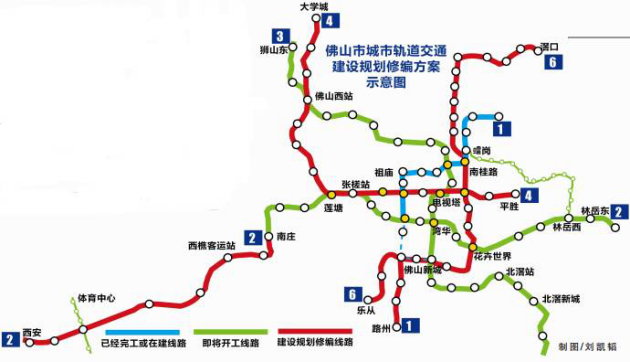 起于禅城南庄站,穿越西江在高明设立荷城等3个站点,终点站设在高明图片